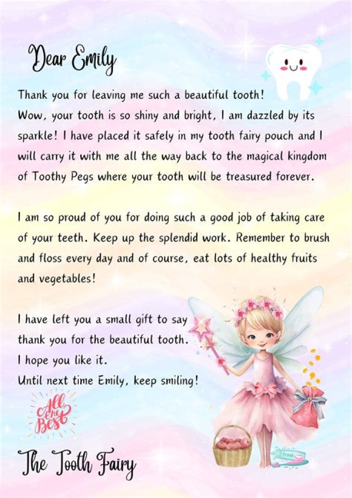 How do you email the Tooth Fairy?