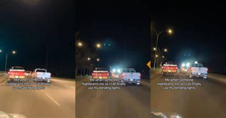 What does it mean when someone flashes their high beams behind you?