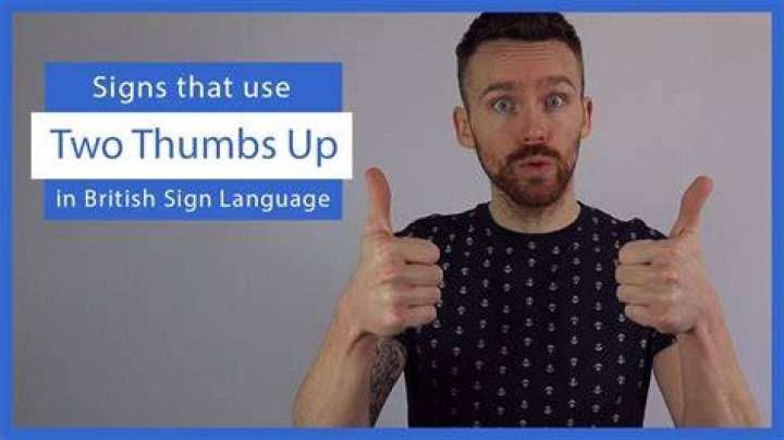 What does thumbs up mean in UK?