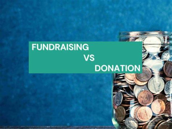 What is the difference between fundraising and donations?