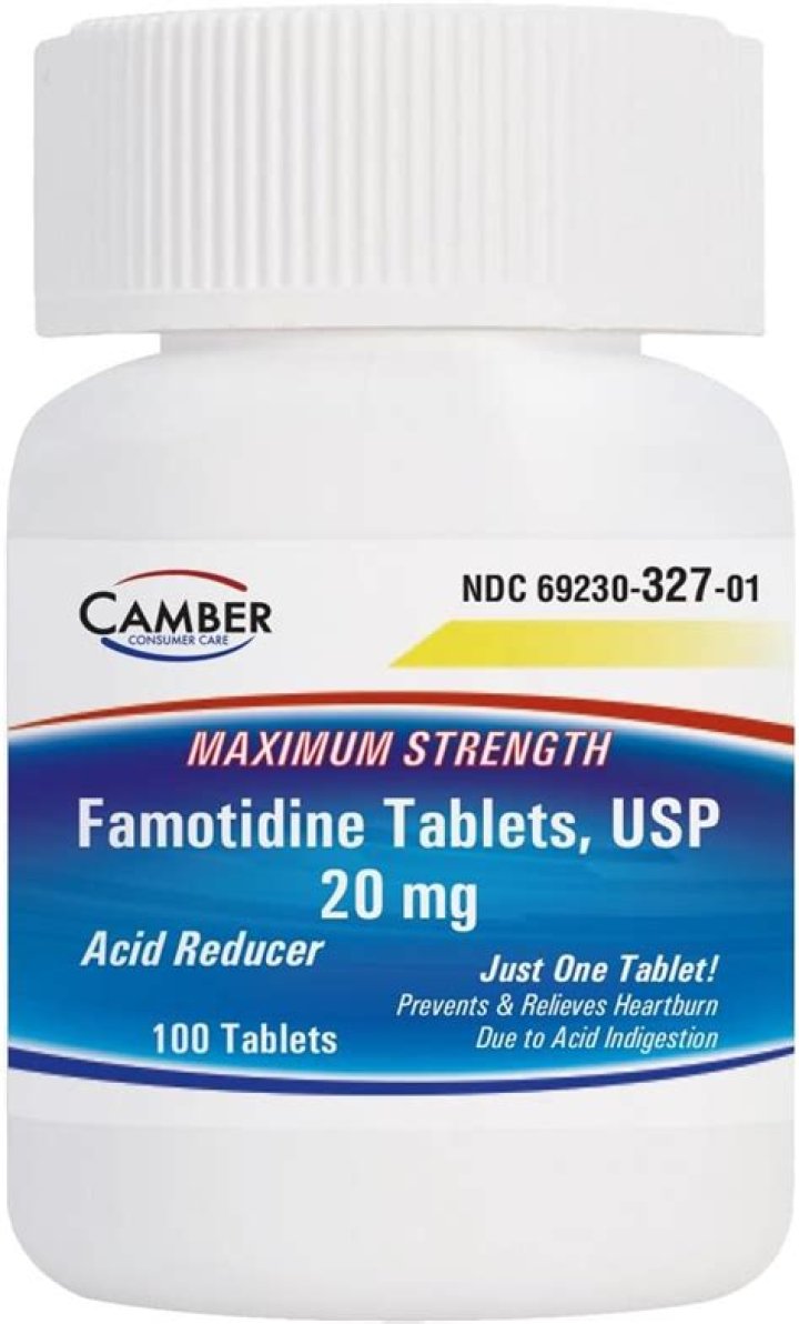 What is the maximum amount of famotidine per day?