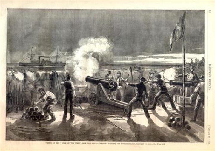 Who fired the first shot of the Civil War?